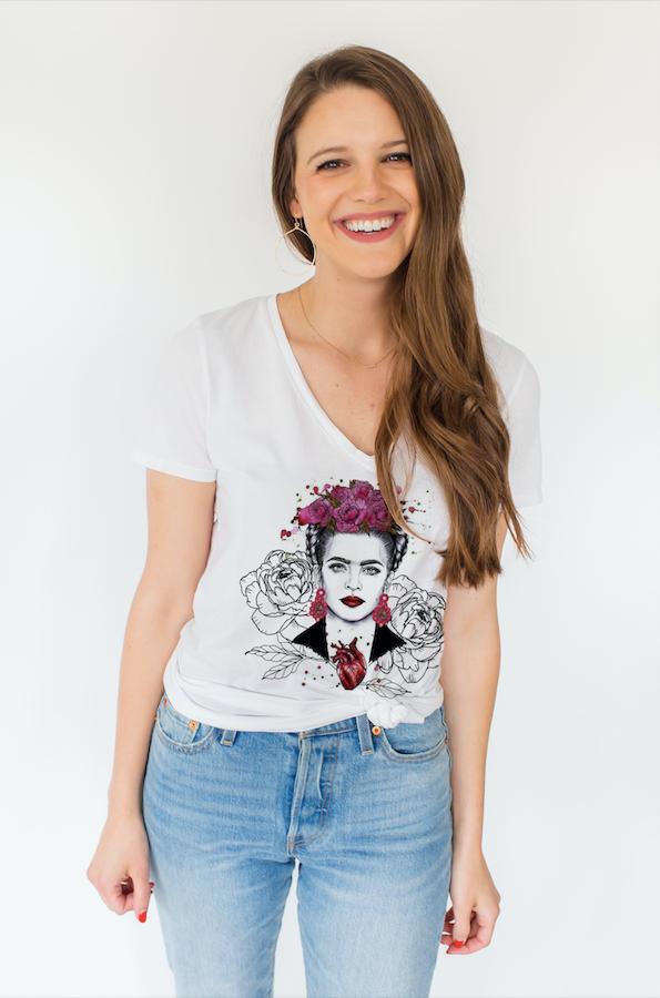 KAHLO – Collection Women\'s Co T-Shirt - Pineapple Miss FRIDA