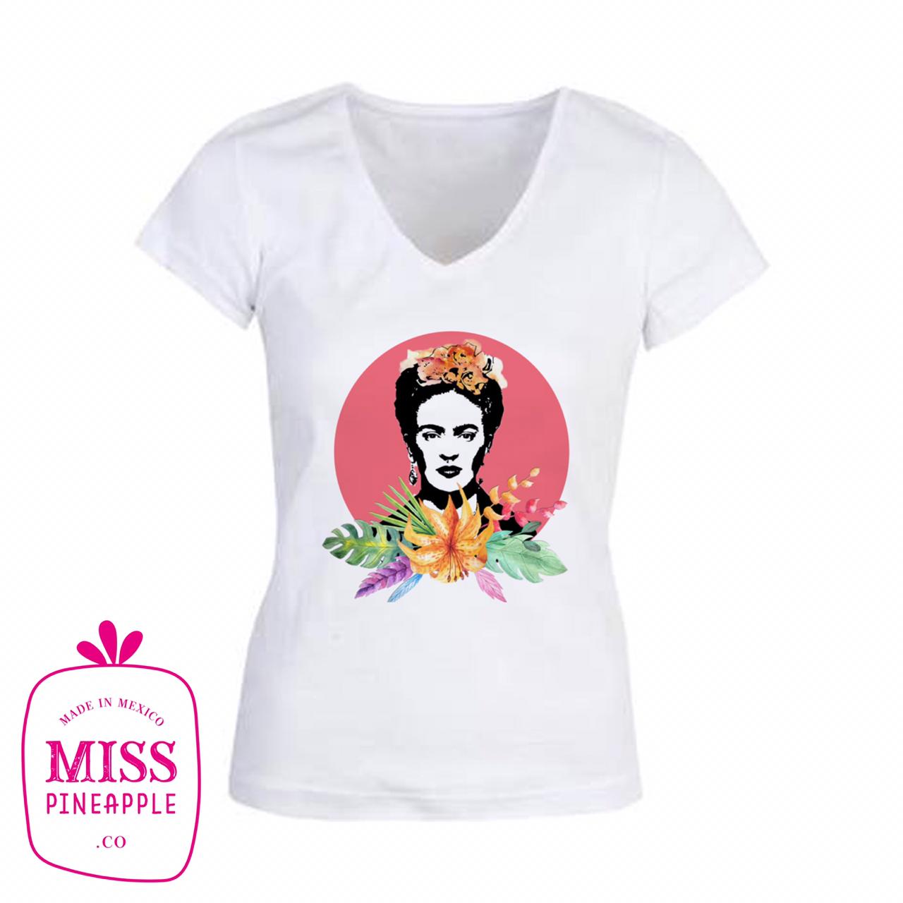 Women\'s T-Shirt - FRIDA Pineapple – KAHLO Miss Collection Co